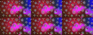 Raster çiçek desenli çiçek deseni, yapraklar, dekoratif elementler, sıçrama, lekeler, el çizimi kontur çizgileri ve Doodle çizim stili, grafik raster çizim çizimi.