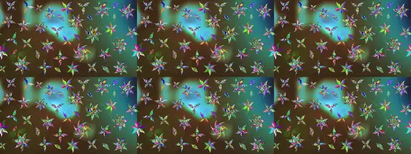 Klasik çiçekler. Yaz çiçekleri teması. Suluboya resim taklit Raster çizimi. Yeşil ve kahverengi renkler. El çizimi soyut süslü elementler.