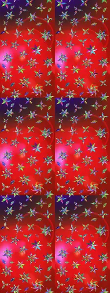 Tekstil, kumaş, kapaklar, duvar kağıtları, baskı, naylon, koleksiyon defteri, örgü, dekupaj için güzel bir eskiz. Millefleur 'lar. Küçük kırmızı ve kahverengi renkte güzel bir besin torbası deseni, çiçekler..