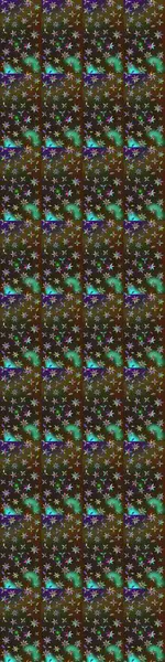 Kahverengi ve yeşil renkli çiçekler. Küçük çiçekteki sevimli çiçek deseni. Raster illüstrasyonu.