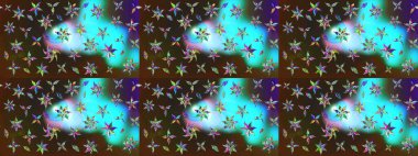 Nazik romantik baskı. Tatil havası. Bahar mevsimi. Raster güzel bir çiçek deseni çiziyor..