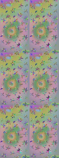 Tekstil veya kitap kapakları, imalat, duvar kağıtları, baskı, hediye paketi ve yapıştırma kitabı için çiçek eskizi geçmişi. Raster illüstrasyonu. Küçük ölçekli çiçeklerdeki basit sevimli desen.