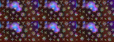 Süslü kumaş deseni. Çiçekli çiçek deseni, suluboya. Raster deseni.