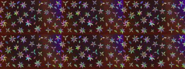 Raster illüstrasyonu. Küçük çiçekteki sevimli çiçek deseni. Çizim.