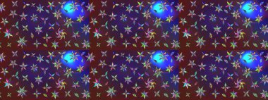 Mor ve menekşe çiçekli eskiz deseni, suluboya çiçek deseni, şirin çiçek, duvar kağıdı, kart veya kumaş için fayanslı. Raster - stok.