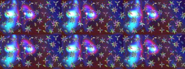 Raster deseni. Küçük çiçekte güzel bir çiçek deseni var. Çiçekli çiçek deseni, suluboya..