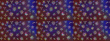 Renkli Bahar Teması eskiz kalıbı. Düz Çiçek Elementleri Tasarımı. Çiçekli eskiz arkaplanı. Çocuk stili.