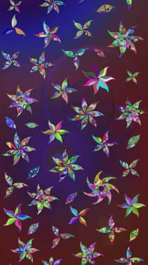 Modern, menekşe rengi ve mor raster arka plan duvar kâğıdı çizgileri, desenli desenli desenli çiçekler, çiçekli süsler. Çiçekli el çizimi çizimi deseni.