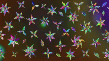 Eski usul küçük çiçekli şirin bir eskiz deseni. Raster illüstrasyonu. Kumaş, duvar kağıdı ve kağıt üzerine baskı yapmak için gelişen arka plan. Moda arka planında parlak buketler.