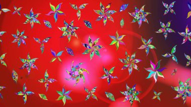 Raster illüstrasyonu. Çizim kalıbı. Ultraviyole kumaş deseni. Organik motif arkaplanı.