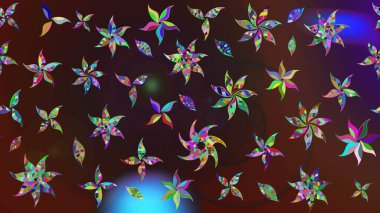 Renkli Bahar Teması eskiz kalıbı. Çiçekli eskiz arkaplanı. Düz Çiçek Elementleri Tasarımı. Çocuk stili.