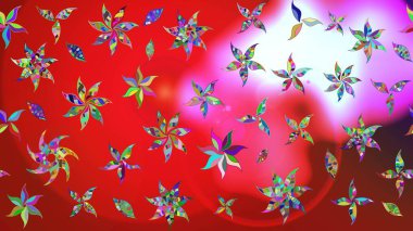 Güzel kumaş deseni. Raster illüstrasyonu. Güzel karalamalı çiçek desenli çizim. Küçük çiçekte sevimli çiçek deseni var..