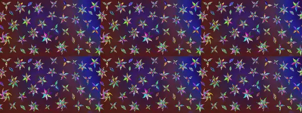 Renkli Bahar Teması eskiz kalıbı. Düz Çiçek Elementleri Tasarımı. Çiçekli çiçek deseni, suluboya. Mor ve mor renkli çiçekler. Raster illüstrasyonu.