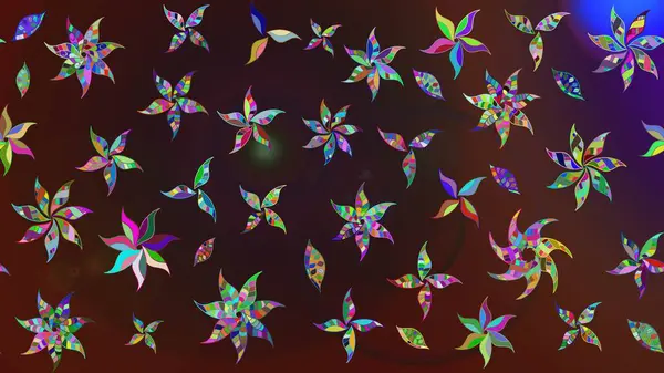 Güzel kumaş deseni. Raster suluboya çiçek deseni, narin çiçekler, kahverengi ve mor çiçekler, tebrik kartı şablonu..