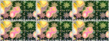 Çiçek deseni. Duvar kâğıdı barok, İspanyol kumaşı. Kusursuz raster arka plan. Kahverengi ve bej renklerde altın elementler. Şekil grafik deseni.