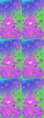 Güzel suluboya yaz çiçekleri deseni..