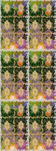 Çiçek deseni. Duvar kâğıdı barok, İspanyol kumaşı. Kusursuz raster arka plan. Kahverengi ve bej renklerde altın elementler. Şekil grafik deseni.