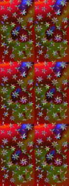 Çiçekli bahar çiçekleri. Motley illüstrasyonu. Moda baskıları için zarif bir şablon. Küçük çiçekte güzel bir desen. Küçük renkli çiçekler. Çizim.