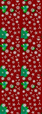 Küçük kırmızı ve nötr çiçeklerle oldukça eski bir besin torbası deseni. Tekstil, kumaş, kapaklar, duvar kağıtları, baskı, paket, koleksiyon defteri, örgü, dekupaj için çiçek arkaplanı..