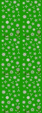 Raster illüstrasyonu. Şirin karalamalı çiçek desenli çizim. El yapımı çiçek ve bitki koleksiyonu. Eskiz stili yeşil ve nötr renklerde. Raster illüstrasyonu.