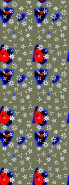 Moda baskısı. Çiçeğin suluboya çizimlerinin mükemmel deseni. Eski model. Suluboya çizim kalıbı. Dekorasyon ve tasarım için güzel desen.