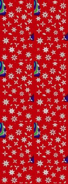 Kırmızı ve nötr renklerde çiçekler. Raster illüstrasyonu. Çiçek süslemeli çizim deseni.