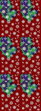 Moda baskıları için zarif bir şablon. Küçük renkli çiçekler. Çiçekli bahar çiçekleri. Motley illüstrasyonu. Küçük çiçekte şirin desenler.