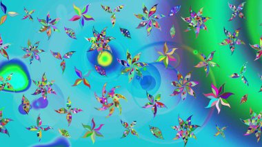 Raster illüstrasyonu. Eskiz geçmişi. Raster. Tomurcukları çiçek olan sevimli bir çiçek deseni. Eski usul. Kumaş, tekstil ve duvar kağıdı baskısı için..