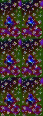 Çiçekli eskiz arkaplanı. Çocuk stili. Düz Çiçek Elementleri Tasarımı. Renkli Bahar Teması çizim şablonu.