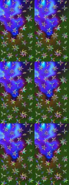 Tekstil, tebrik kartı, boyama kitabı, telefon kılıfı baskısı için kullanılabilir. Etnik Mandala süsü. Raster Henna dövme stili. Hint çiçekli desenli şal desenli..