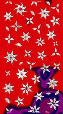 Renkli Bahar Teması eskiz kalıbı. Zentangle soyut çiçekleri. Güzel kumaş deseni. Raster illüstrasyonu. Düz Çiçek Elementleri Tasarımı. Çiçek tozu..