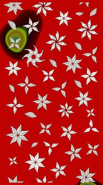 Süslü kumaş deseni. Çiçekli çiçek deseni, suluboya. Raster deseni.