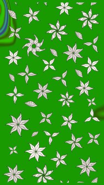 Raster deseni. Botanik çizim kalıbı. Organik elementler. Suluboya etkisi.