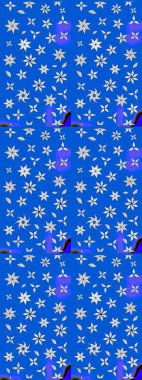 Küçük çiçekteki sevimli çiçek deseni. Robot resim. Raster illüstrasyonu.