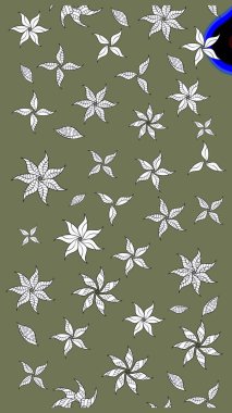 Ev dekoru. Fantezi çiçekli eskiz deseni, doğal duvar kağıdı, çiçek desenli kıvrım çizimi. Paisley el çizimi elementler.