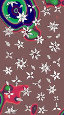 Bahar mevsimi. Raster güzel bir çiçek deseni çizmiş. Nazik romantik baskı. Tatil havası..