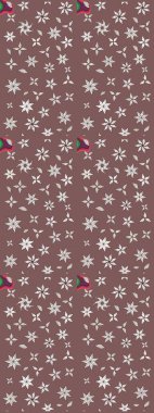 Raster Hip kumaş deseni. Eskiz Vintage Çiçek Deseni.