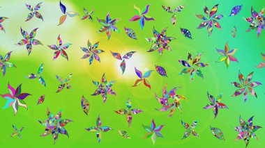 Şatafatlı bahar bahçesi dokusu. Raster illüstrasyonu. Flower eskiz arka planı. Çiçek deseni.