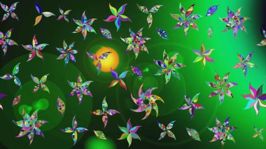 Nazik romantik baskı. Bahar mevsimi. Tatil havası. Raster güzel bir çiçek deseni çiziyor..