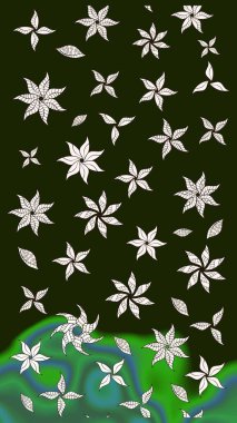 Tekstil, kumaş, kapaklar, duvar kağıtları, baskı, naylon, koleksiyon defteri, örgü, dekupaj için güzel bir eskiz. Küçük gri ve yeşil çiçeklerle oldukça eski bir besin torbası deseni.