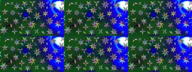 Raster Güzel kumaş deseni. Raster suluboya deseni, narin çiçekler, yeşil ve mavi çiçekler, tebrik kartı şablonu..