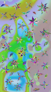 Güzel kumaş deseni. Çizim raster deseni. Çiçek arka planı.