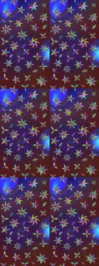 Suluboya çizimi. El çizimi. Çiçekli eskiz deseni. Mor ve mor renkte çiçekler.