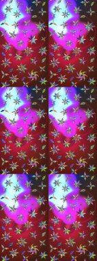 Raster illüstrasyonu. Küçük çiçekteki sevimli çiçek deseni. Çizim.