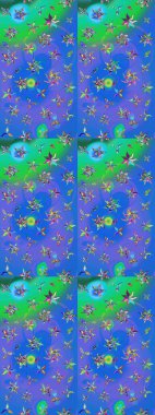 Eskiz Vintage Çiçek Deseni. Raster Kalça dokusu deseni.