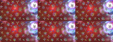 Tekstil, tebrik kartı, boyama kitabı, telefon kılıfı baskısı için kullanılabilir. Etnik Mandala süsü. Raster Henna dövme stili. Hint çiçekli desenli şal desenli..