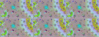 Tarafsız ve gri renkler üzerine çiçek desenli çizimler, el yapımı papatyalar, papatyalar. Tekrarlanan çiçek arkaplanı, zarif nötr ve gri çiçek duvar kağıdı.