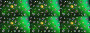 Chichi 'nin kumaş kalıbını çiz. Renkli Bahar Teması eskiz kalıbı. Raster illüstrasyonu. Çiçek deseni. Düz Çiçek Elementleri Tasarımı.