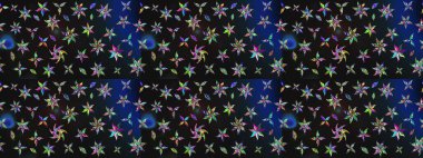 Renkli Bahar Teması eskiz kalıbı. Güzel çiçek deseni. Gri ve mavi renkte çiçekler. Düz Çiçek Elementleri Tasarımı.