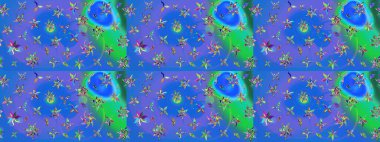 Raster stili kumaş deseni. Çiçekler suluboya çizim deseni.